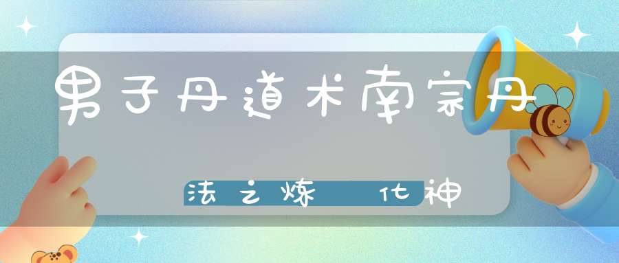 男子丹道术南宗丹法之炼炁化神